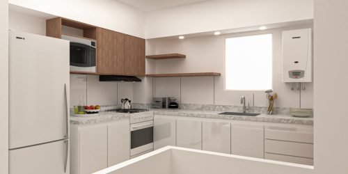 Interior Cocina en L