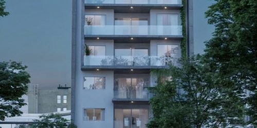 Render Exterior Frente de Noche